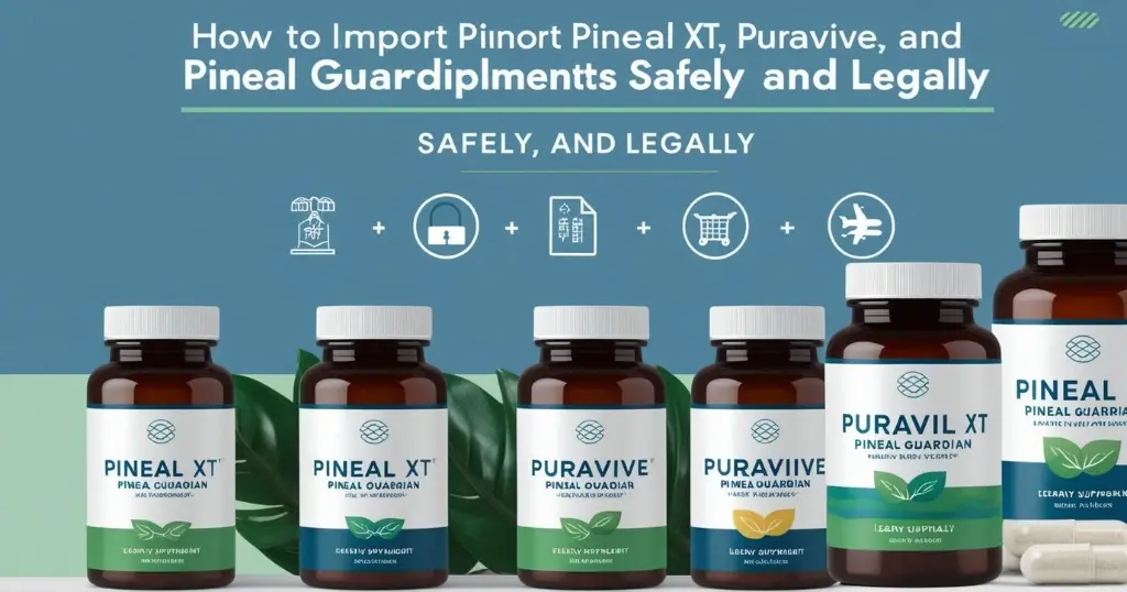 Como Importar Puravive, Pineal XT e Pineal Guardian de Forma Segura Entenda os requisitos legais e como realizar o processo de forma eficiente.